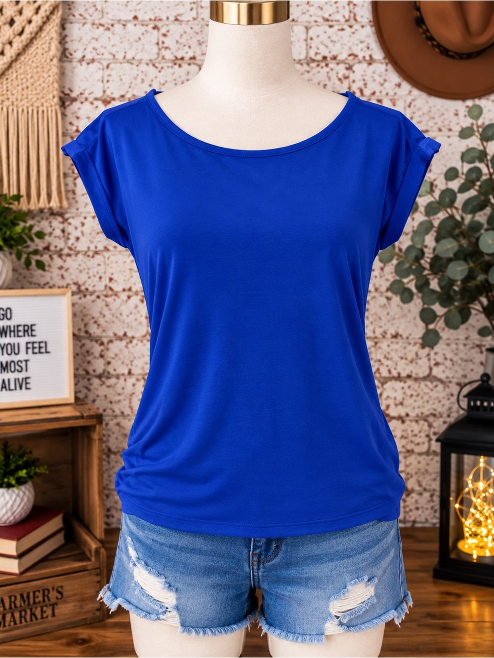 Royal Blue Blouse 💋